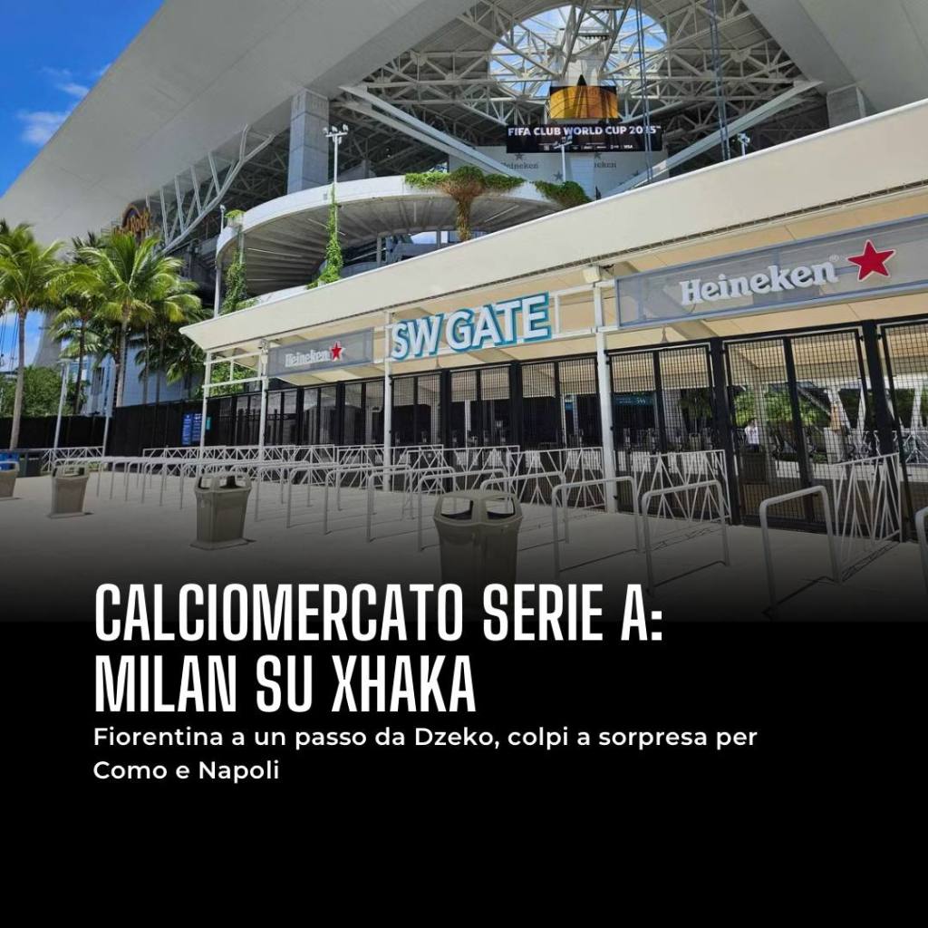 Calciomercato Serie A: Milan su Xhaka, Fiorentina a un passo da Dzeko, colpi a sorpresa per Como e&nbsp;Napoli